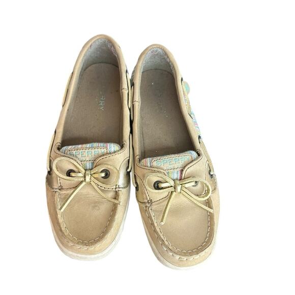Kids Sperrys Size 3 Tan loafers - Picture 3 of 5